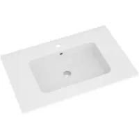 Linie Vano plan simple marbre composite mat 70 x 46 cm