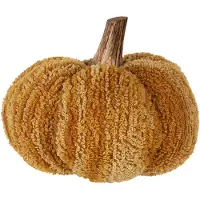 Clayre & Eef 65245 Citrouille jaune décorative Ø 15x13 cm