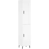 vidaXL Highboard blanc 34,5x34x180 cm Bois composite