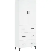 vidaXL Highboard blanc 69,5x34x180 cm Bois composite