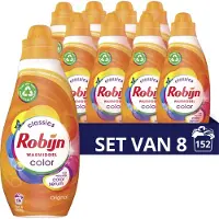 Robijn Klein & Krachtig Classics Color Détergent liquide - 8 x 19 lavages - Emballage Advantage