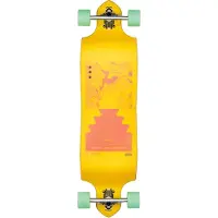 Globe - Longboard de cruising/downhill - Geminon Micro-Drop Tidal Force/Honey 37" , en Bois - Jaune