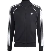 Adidas Originals Veste de survêtement 'Adicolor Classics Sst' noir / blanc