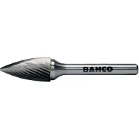 Bahco 12,7 mm x 25 mm - Ø6 mm Rotorfräser aus Hartmetall in Geschossform für Metall 24