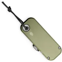 The James Brand Couteau pliant The Palmer - OD Green / Black / Aluminum / Straight