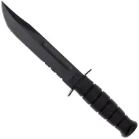 Ka-Bar Couteau 1214, kydex, lame à dents