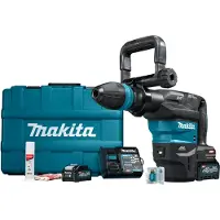 Makita HM001GM205 - Perforateur Burineur Sans-fil - - XGT 40V Max Li-ionBatterie SDS -max - Kit Complet 2x 4,0 Ah Dans Coffret - 9,4j - Brushless
