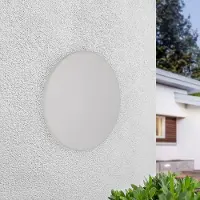 LumenXL Applique extérieure ronde blanche - Moon