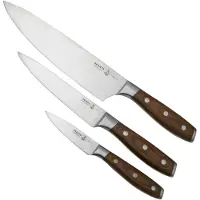 Messermeister Avanta Start Set, set de couteaux 3 pièces, bois de pakka