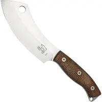White River Knives White River Camp Cleaver WRCC55-BNA Natural Burlap Micarta, couteau de camping