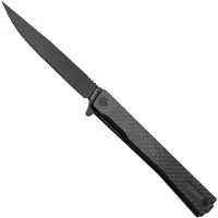 Ocaso Couteau pliant Solstice Straight Black, Carbon Fibre