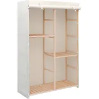 vidaXL Armoire à vêtements avec 3 niveaux 110 x 40 x 170 cm