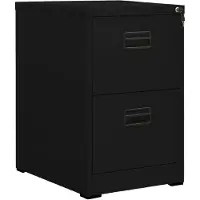 vidaXL Classeur Noir 46x62x72,5 cm Acier