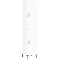 vidaXL Highboard blanc 34,5x34x180 cm Bois composite