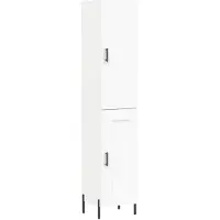 vidaXL Highboard blanc 34,5x34x180 cm Bois composite