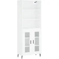 vidaXL Highboard blanc 69,5x34x180 cm Bois composite