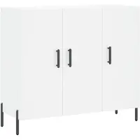 vidaXL Sideboard Blanc 90x34x80 cm Bois composite