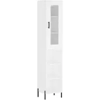 vidaXL Highboard blanc 34,5x34x180 cm Bois composite