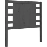 vidaXL Tête de lit Gris 81x4x100 cm Pin massif