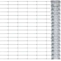 vidaXL Clôture de jardin Acier galvanisé 50x0,8 m Argenté