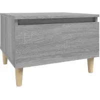 vidaXL Table d'appoint Sonoma gris 50x46x35 cm Bois d'ingénierie