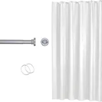 Sealskin Tringle de Douche Seallux avec Rideau et Anneaux