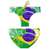 Turbo Brasil Vintage 2013 Waterpolo Swimming Brief Vert 2XL Homme