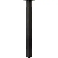 Wovar Pied de table réglable carré noir acier - Par pièce