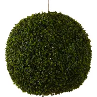 Mica Decorations Buis Bulbe Plante Artificielle à Suspendre pour l'Extérieur - Ø45 cm - Vert
