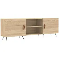 vidaXL Armoire TV Chêne Sonoma 150x30x50 cm Bois composite