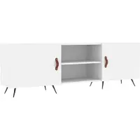 vidaXL Armoire TV Blanc 150x30x50 cm Bois composite