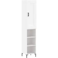 vidaXL Highboard blanc 34,5x34x180 cm Bois composite