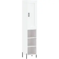 vidaXL Highboard blanc 34,5x34x180 cm Bois composite