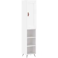 vidaXL Highboard blanc 34,5x34x180 cm Bois composite