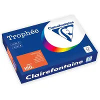 Clairefontaine Orange vif A4 Papier couleur 160 g/m² (250 feuilles)