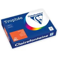 Clairefontaine Trophée - Papier teinté - flame - A4 (210 x 297 mm) - 80 g/m² - 500 feuille(s)