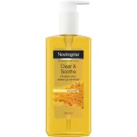 Neutrogena Gel micellaire démaquillant pour le visage, clair et apaisant, au curcuma, 200 ml (Gel nettoyant)