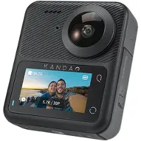 KanDao Qoocam 3 360 Video Camera Noir One Size / EU Plug 220V