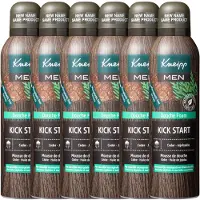 Kneipp Men - Mousse de douche Kick Start - Homme seulement - Mousse de douche - Emballage avantageux - 6 x 200 ml