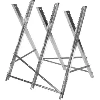 Güde Chevalet de sciage - - GSB 600-680 - Hauteur de travail réglable - Fixation pour bois jusqu'à 300mm