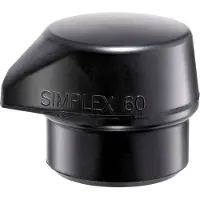 HALDER SIMPLEX insert de frappe composition caoutchouc, noir, 80S