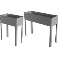 Bio Green Freising metalen verhoogd bed, maat L