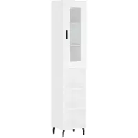 vidaXL Highboard blanc 34,5x34x180 cm Bois composite