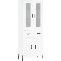 vidaXL Highboard blanc 69,5x34x180 cm Bois composite