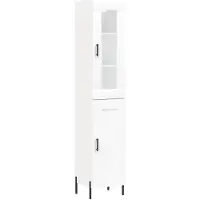 vidaXL Highboard blanc 34,5x34x180 cm Bois composite
