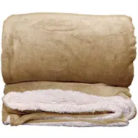 Unique living Plaid Unique Living Lars XL Taffy Beige-220 x 240 cm