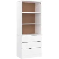 vidaXL Bibliothèque et tiroirs ALTA blanc 60x35x142 cm bois massif pin