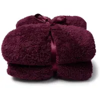 Unique living Plaid Unique Living Teddy Pomegranate Bordeaux-150 x 200 cm