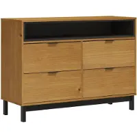 vidaXL Armoire à tiroirs FLAM 110x40x80 cm Pin massif