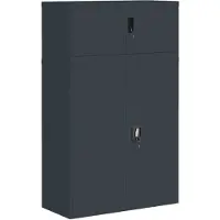 vidaXL Classeur anthracite 90x40x145 cm acier